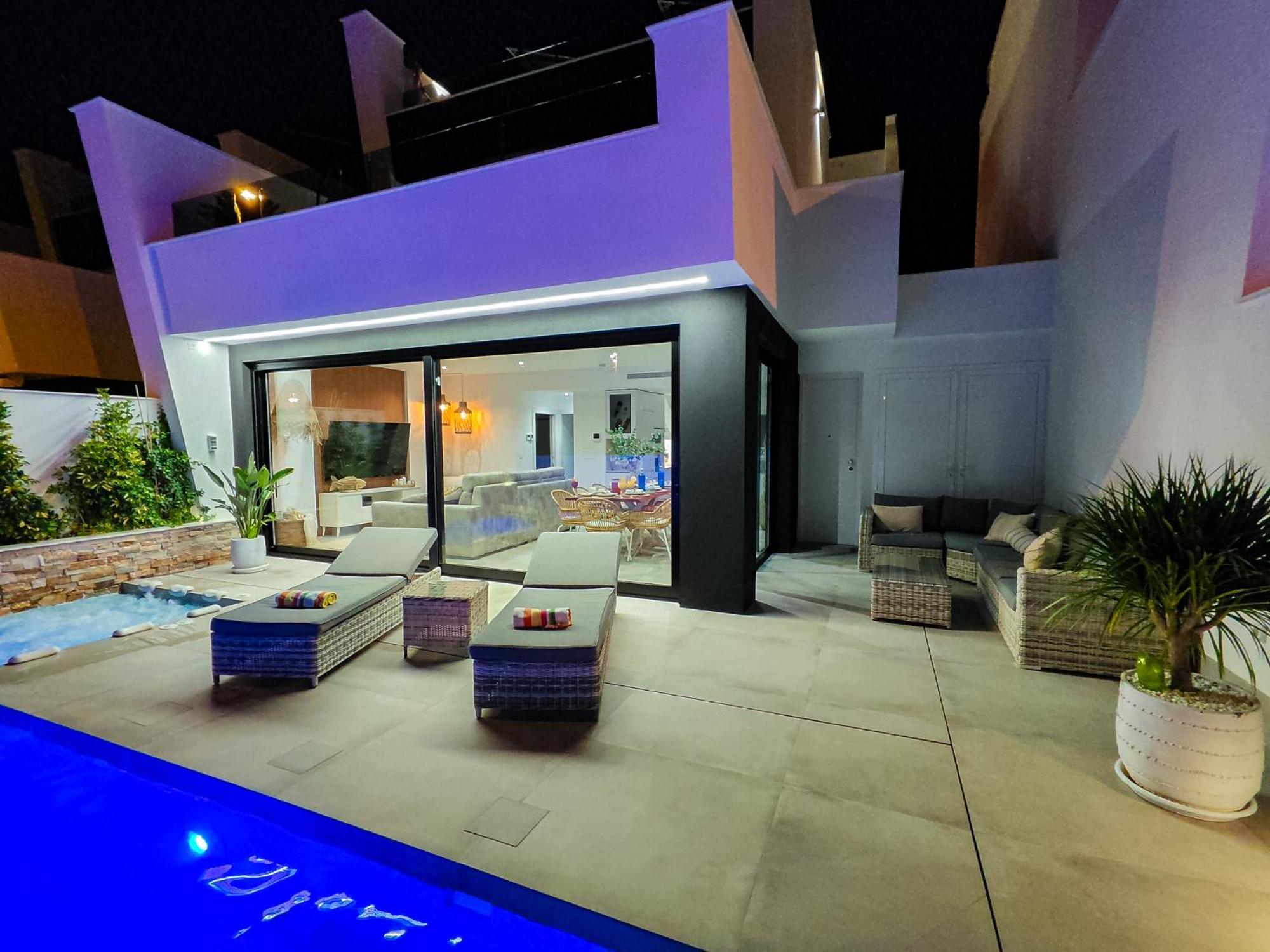 Villa Murcia - Private Heated Pool & Jacuzzi Santiago De La Ribera Exterior foto